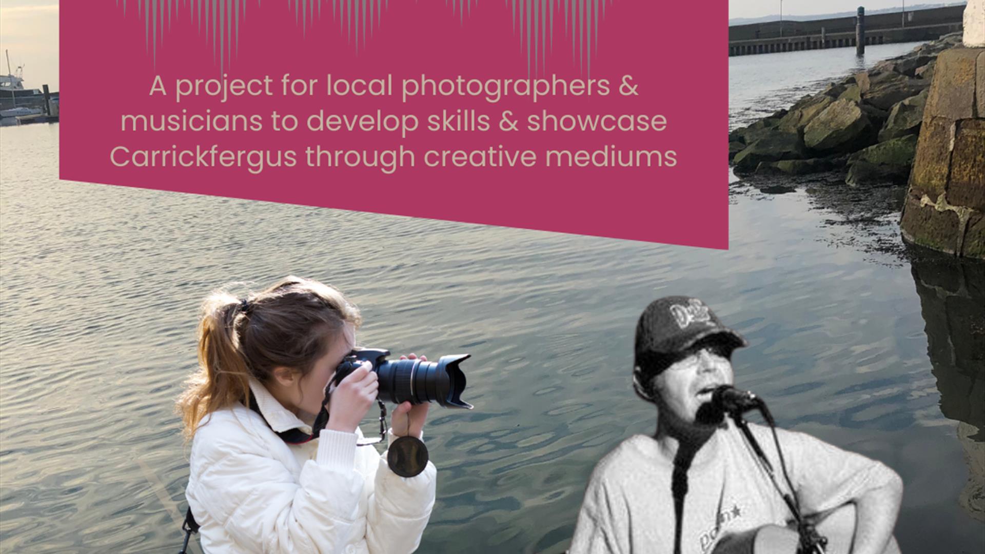 Poster advertising event called visual noise