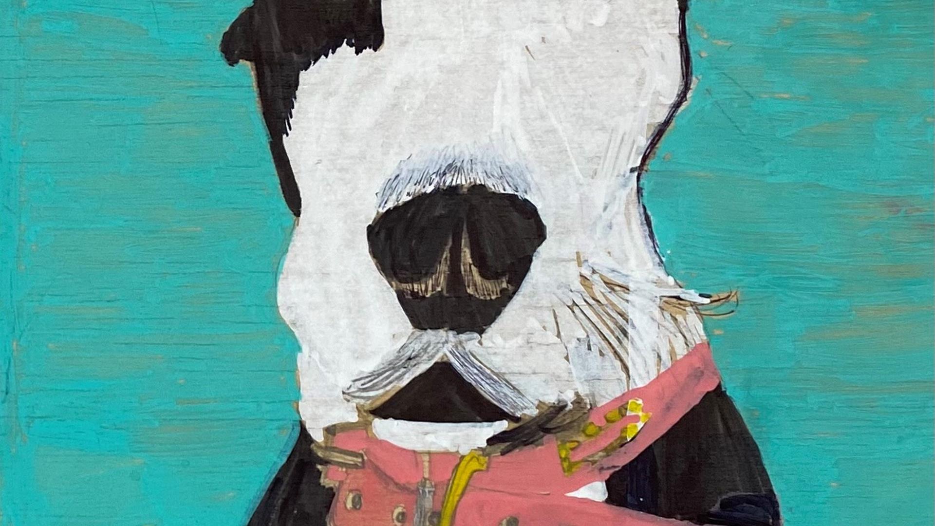 acrylic and marker on wood by Mary Ellen McCausland