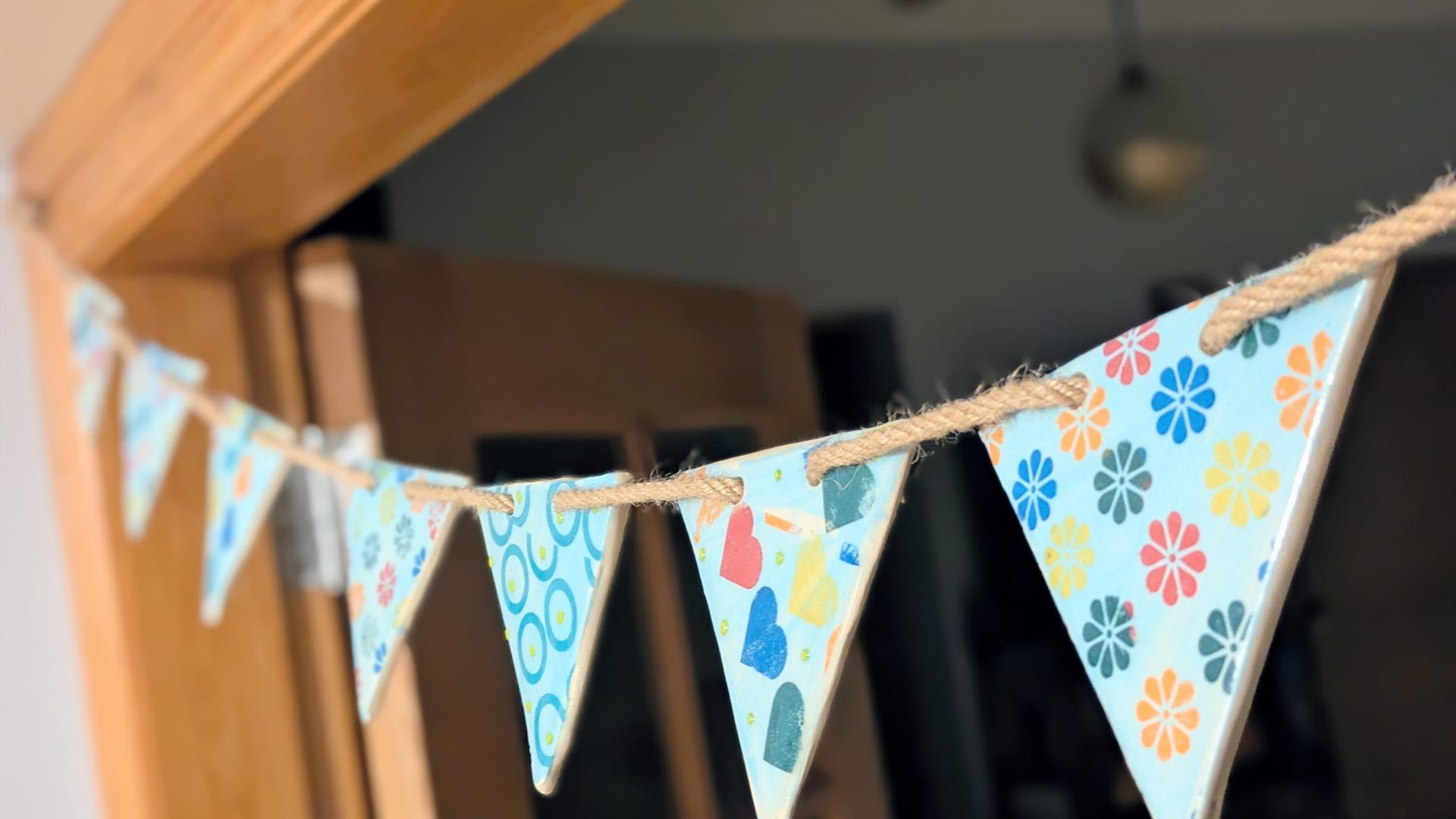 Screened Print Ceramic Bunting by Aine McGuckin