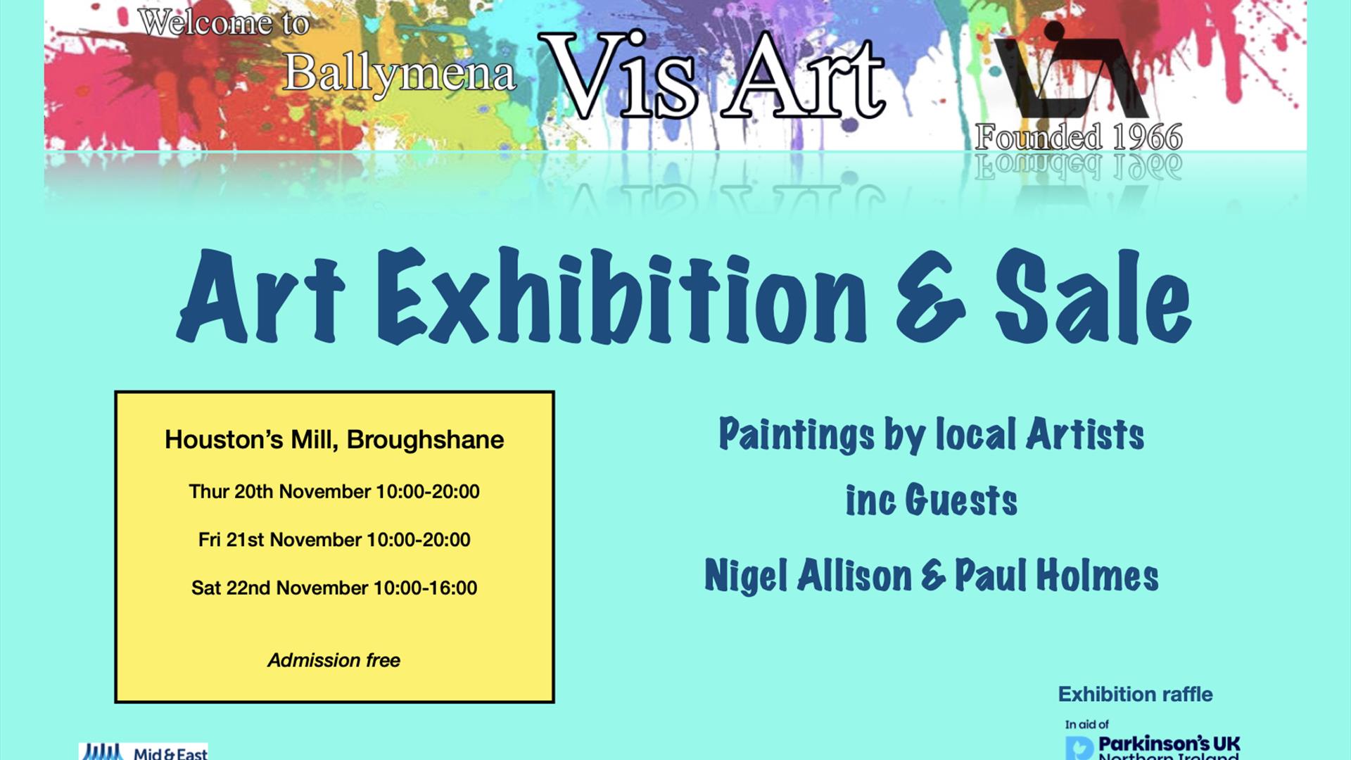 Ballymena Vis Art Exhibition poster