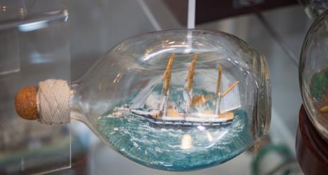 Ship in a bottle by George Bouma