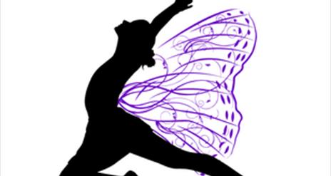 PICTURE OF DANCER WITH ANGEL WINGS