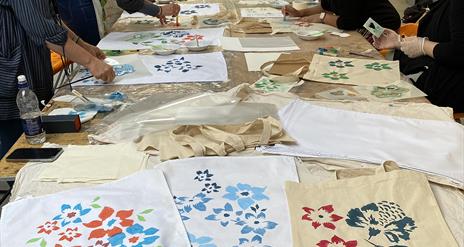 textile stencil workshop