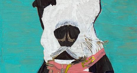 acrylic and marker on wood by Mary Ellen McCausland