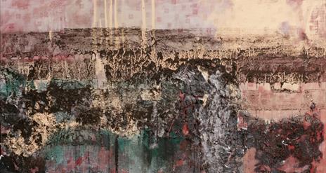 A piece of artwork depicting a bog