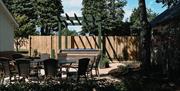 Outdoor hot tub and pergola at Linen Merchants Residence at Galgorm