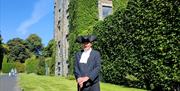 George from Glenburn Tours, in period costume outside Galgorm Castle