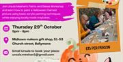 Halloween Paint and bakes workshop poster
