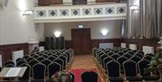 Seats set out for civil ceremony in McGarel Hall in Larne Town Hall