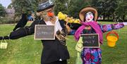 Wurzel Gummidge & Aunt Sally scarecrows at Gracehill Scarecrow Competition