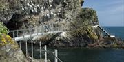 Tour on Swingbridge at The Gobbins