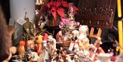 A stall with antiques for sale