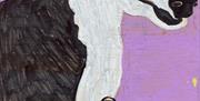 acrylic and marker on wood by Mary Ellen McCausland