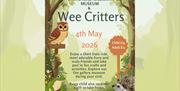 Poster for  the Wee Critters event at Whitehead railway museum on the 4th May 2026