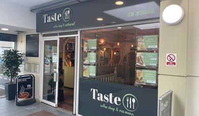 Exterior of Taste Coffee Shop