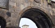 Carrickfergus mural and gate