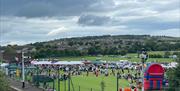 Crowds at Whitehead Food & Folk Festival within Castleview Playing Fields