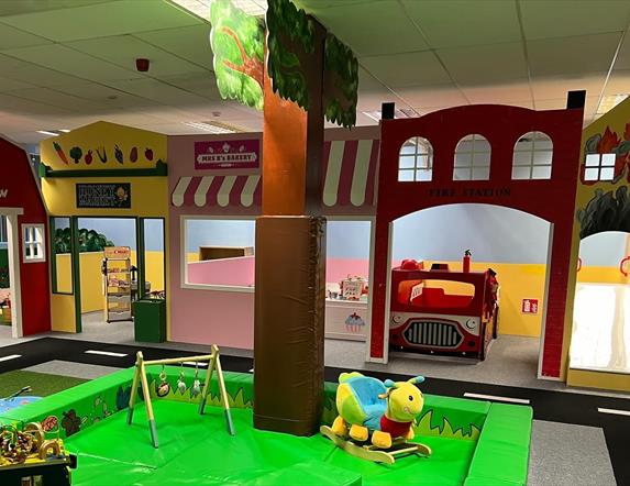 Indoor soft play and themed custom houses for children under 7