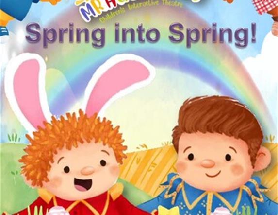 My Hullabaloo Spring Into Spring Picture with animated characters with bunny ears - Put a Spring In Your Step