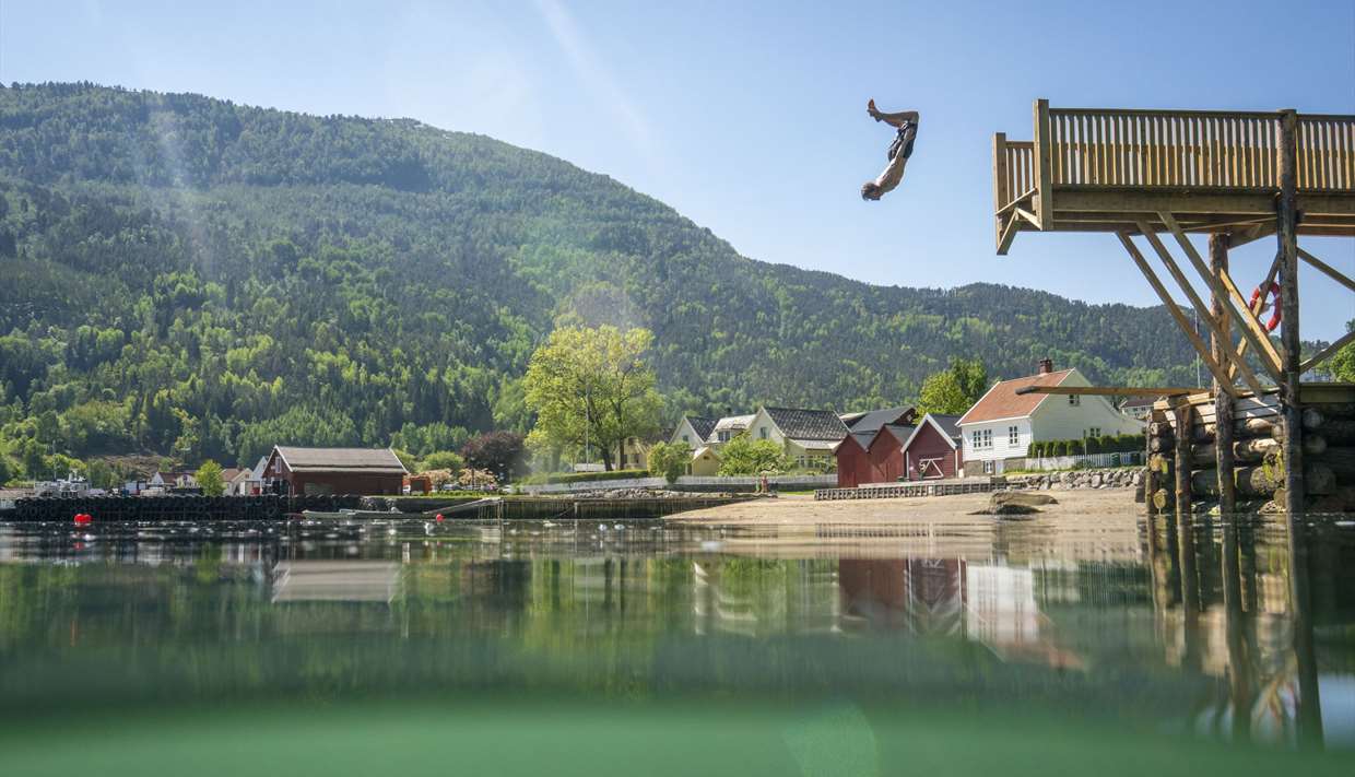 Swimming in Solvorn