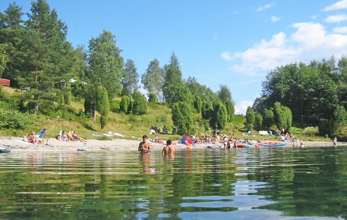 Beach in Høyanger