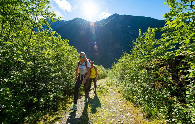 To Flatbreen Glacier