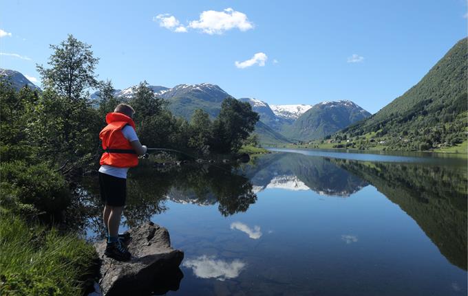 Fishing in Sogndal valley