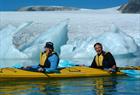Kayak on glacier water