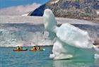 Kayak on glacier water