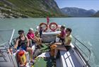 Brevegen - boat transport to Nigardsbreen Glacier