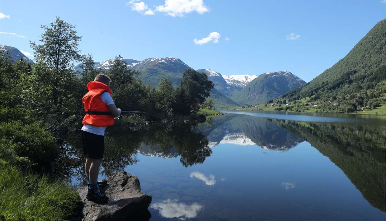 Fishing in Sogndal valley