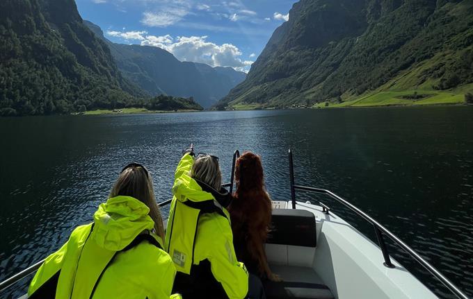 Luster Fjordhytter - Boottour auf dem Lustrafjord