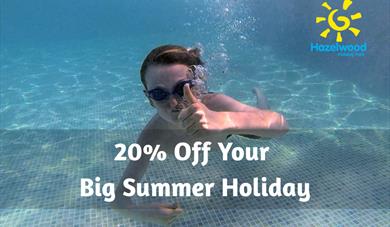 Boy in swimming pool