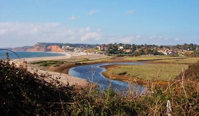 Budleigh Salterton from River Otter