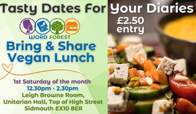 Word Forest Bring & Share Vegan Lunch Poster