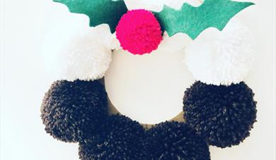 Christmas Pudding Wreath