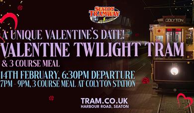 VALENTINES TWILIGHT TRAM AND MEAL!