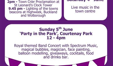 Newton Abbot Queens Platinum Jubilee Weekend Celebrations