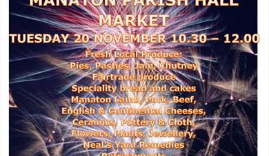 MANATON PARISH HALL MARKET