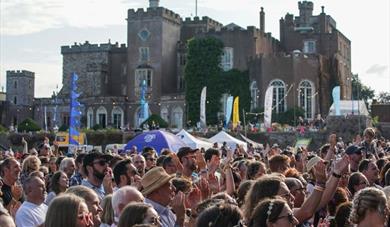 Tunes in the Castle with Powderham Castle in the background