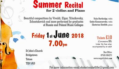 Summer Recital for 2 violins