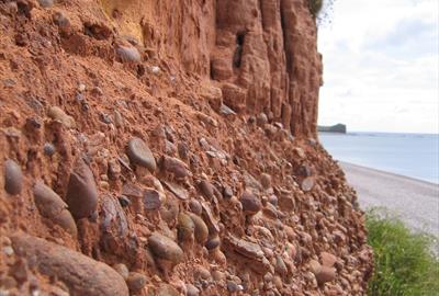 Budlaigh Salterton Cliffs-Richard Edmonds, Dorset