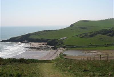 Descent to Scabbacombe Sands. Photographer Christopher Lake, Devon.