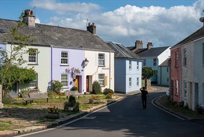 South Brent colourful houses