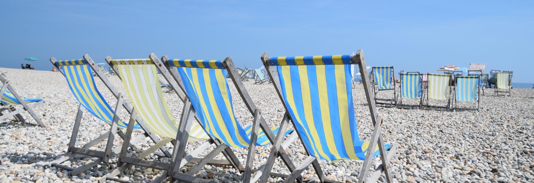 Deckchairs at Beer Beach