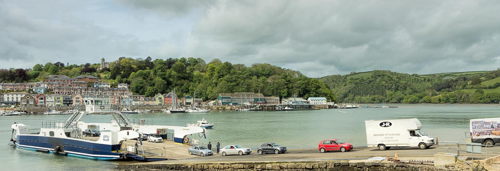 Car Ferry Crossing the River Dart