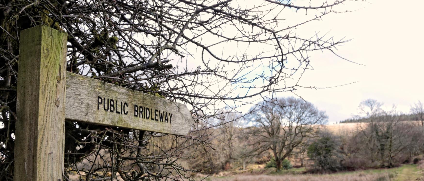 Bridleway Sign on Dartmoor