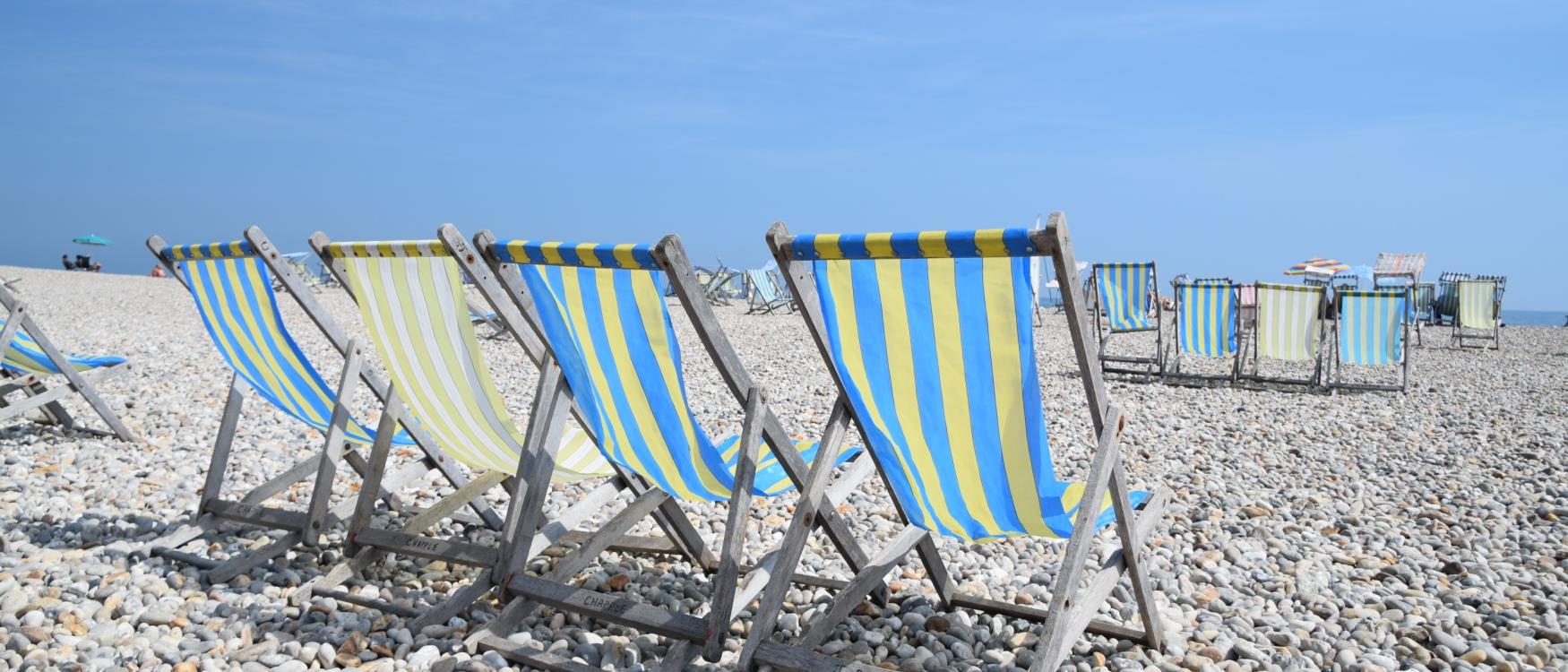 Deckchairs at Beer Beach
