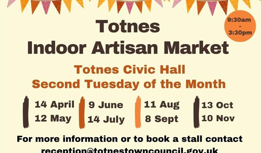 Totnes Indoor Artisan Market Poster