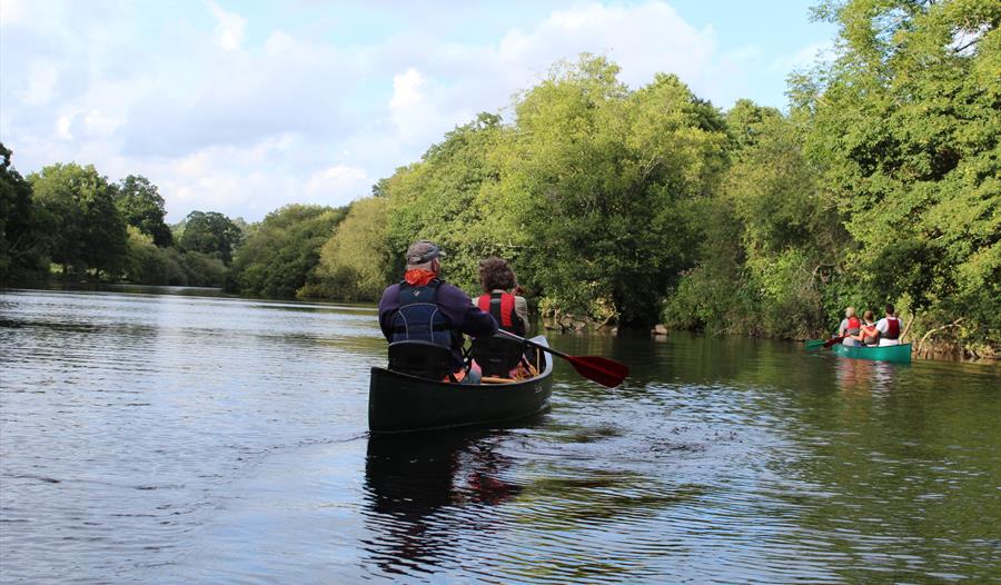 canoeing on the Dart